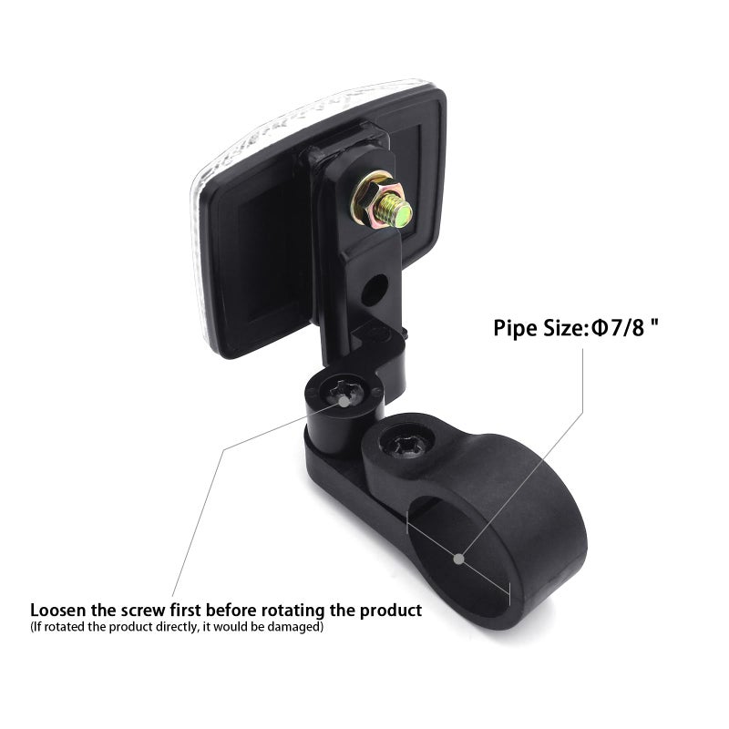 Demy عاكس مقود الدراجة، عاكس دراجة أمامي - Image 3